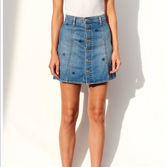 NWT SUNDRY STAMPED STARS N62 SKIRT MEDIUM WASH - Picture 5 of 6